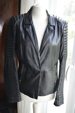 Lederjacke Damen Mandarin