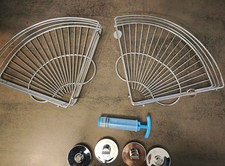 Wenko Vakuum Eck Regal2 Ablagen   Edelstahl ohne bohren 