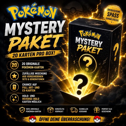 Pokemon karten mystery paket - mystery,