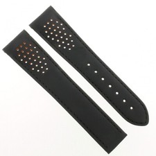 Omega Lederband Schwarz 21/18