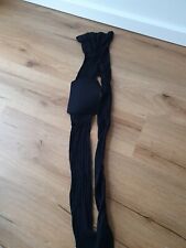 Schwarze Strumpfhose Mit Zopfmuster Größe S