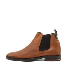 Tommy Hilfiger Herren Signature Leather Chels Stiefel Braun Chelsea Boots EU 42