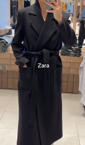 Zara mantel wolle wollmantel - zara,