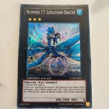 Yu-Gi-Oh! Nummer 17: Leviathan-Drache CT08-DE001 Secret Rare (TOP Zustand)