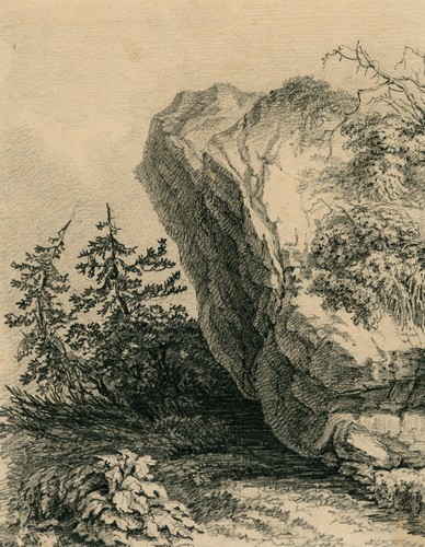 Romantik naturstudie fels - naturstudie,