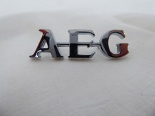 2x AEG  Emblem / Schriftzug