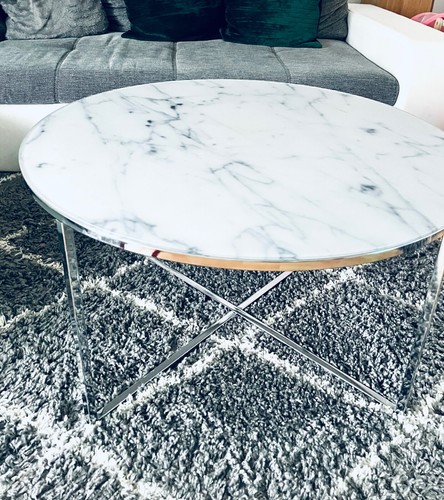 Couchtisch rund silber - rund, silber 