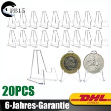 20PCS Klar Acryl Münzständer Münzhalter Münzaufsteller Ständer Münzen Medallie
