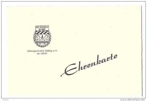 Ehrenkarte msc olching - ehrenkarte,