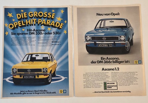 Opel ascona werbebilder retro - opel,