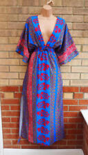 Blau rot Paisley Kimono