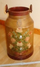 milch kanne metall floral