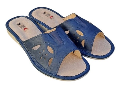 Damen leder hausschuhe sommer - leder,