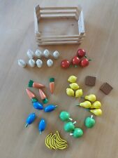 HABA Kaufmannsladen Zubehör Holzkiste +  Obst + Gemüse 39-teilig - sehr gut