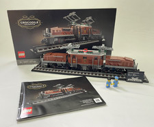 LEGO 10277 Lokomotive Krokodil * Neuwertig * Vollständig * Standmodell