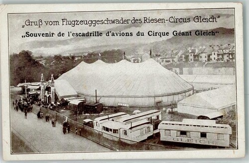 Riesen circus gleich wohnwagen - riesen,