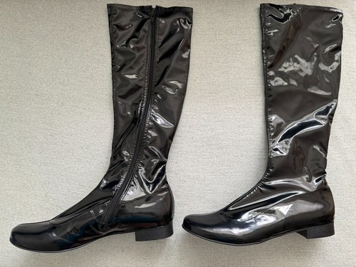 Hüsche schwarze lack stiefel - hüsche,