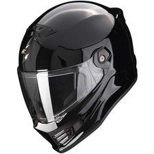 Scorpion Covert FX Solid Schwarz Motorradhelm Helm ECE 22.06