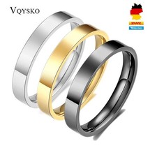 VQYSKO 3mm goldfarbene Ringe