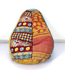 Unikat Baumwolle Blumen Kantha