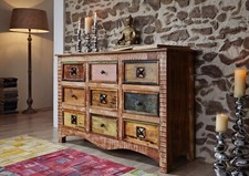 Vintage Altholz Kommode