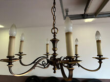 Kronleuchter / Krone Lampe Messing (Farben) 6-flammig Kerze E27 Ø 70 cm