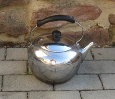 alter Alu Wasserkessel + Deckel Deko Bepflanzung Blumentopf Gartendeko Vintage