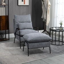 Homcom relaxsessel mit hocker - homcom,