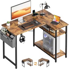 Schreibtisch L Form mit Regal