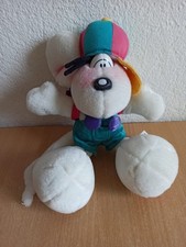 Diddl Maus Plüsch Figur Schuljunge mit Cap & Rucksack Rarität Retro Stofftier