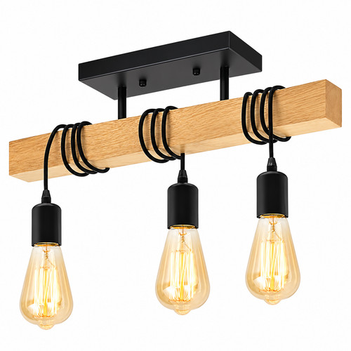Pendelleuchte holz schwarz - pendelleuchte,