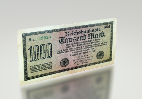 1000 mark 1922 reichsbanknote - 1000,