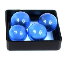 Runde Form 64 kt + Schweizer Blautopas Anhänger Größe Edelstein Kugel 4 Stck....