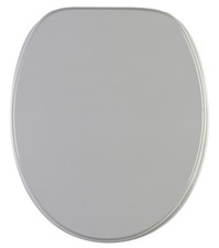 WC SITZ TOILETTENDECKEL KLODECKEL KLOBRILLE DECKEL TOILETTENSITZ MANHATTAN GRAU
