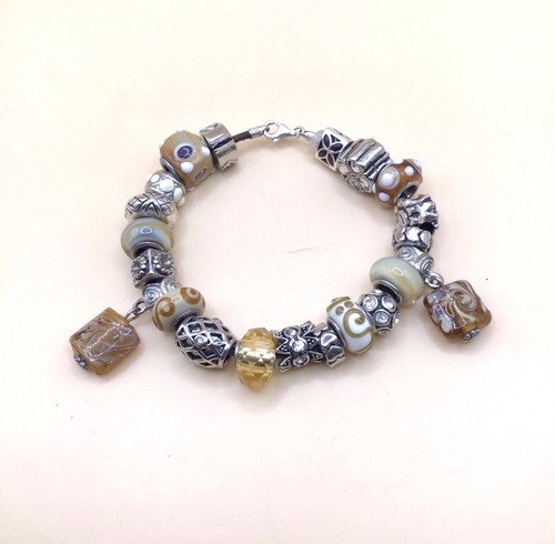 Charms armband beigetöne - beigetöne,