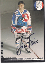 Autogramm Jiri FaicEishockeysp.ZSC Lions Zürich Originalunterschrift