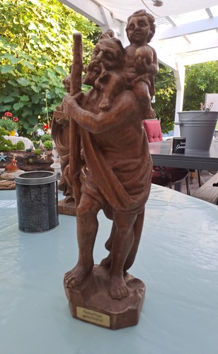 Holzfigur geschnitzt heiliger - holzfigur,