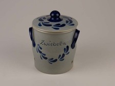 Zwiebeltopf grau blau NEU