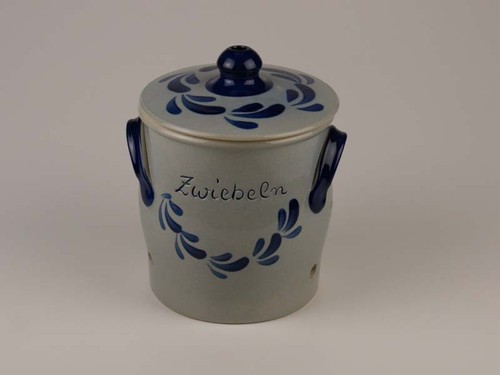 Zwiebeltopf grau blau neu - zwiebeltopf,