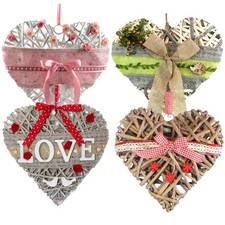 Weidenherz Dekohänger Rattanherz Fensterhänger Fensterdeko Valentinstag Hochzeit