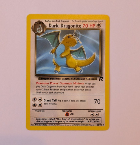 Dark dragonite rare - dragonite, 22/82