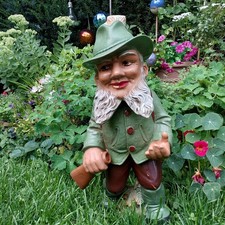 Gartenzwerg-Jäger,  Heissner 623, alt, 50cm, selten, antik, Vintage, Gnom, Zwerg