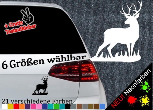 Sticker hirsch gras - hirsch, im
