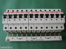 12x Sicherung ABB S201 B16 -1pol. LS Schalter +1x Phasenschiene PS3/12 SET 