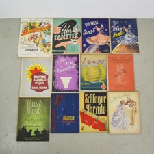 12 alte Notenhefte - Schlager
