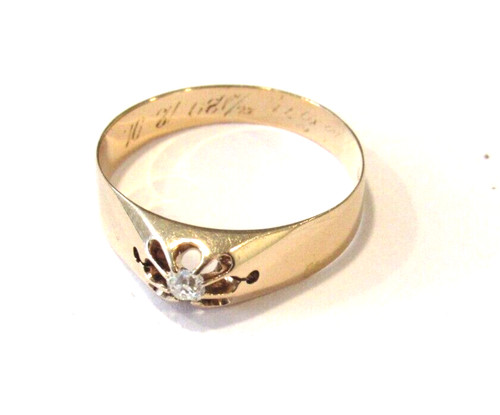 Antiker damenring aus gold - ,
