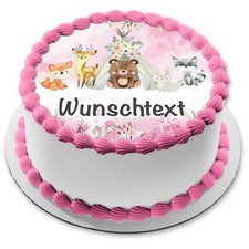 Waldtiere eßbar Tortenbild