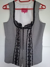 Mieder Krüger Schwarz Weiß Gr. 36