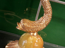 antik Tischlampe Frankreich