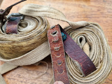 alte Wehrmacht Gebirgsjäger Steigfelle Ski Felle WK1 Seehundfell Leinen antik